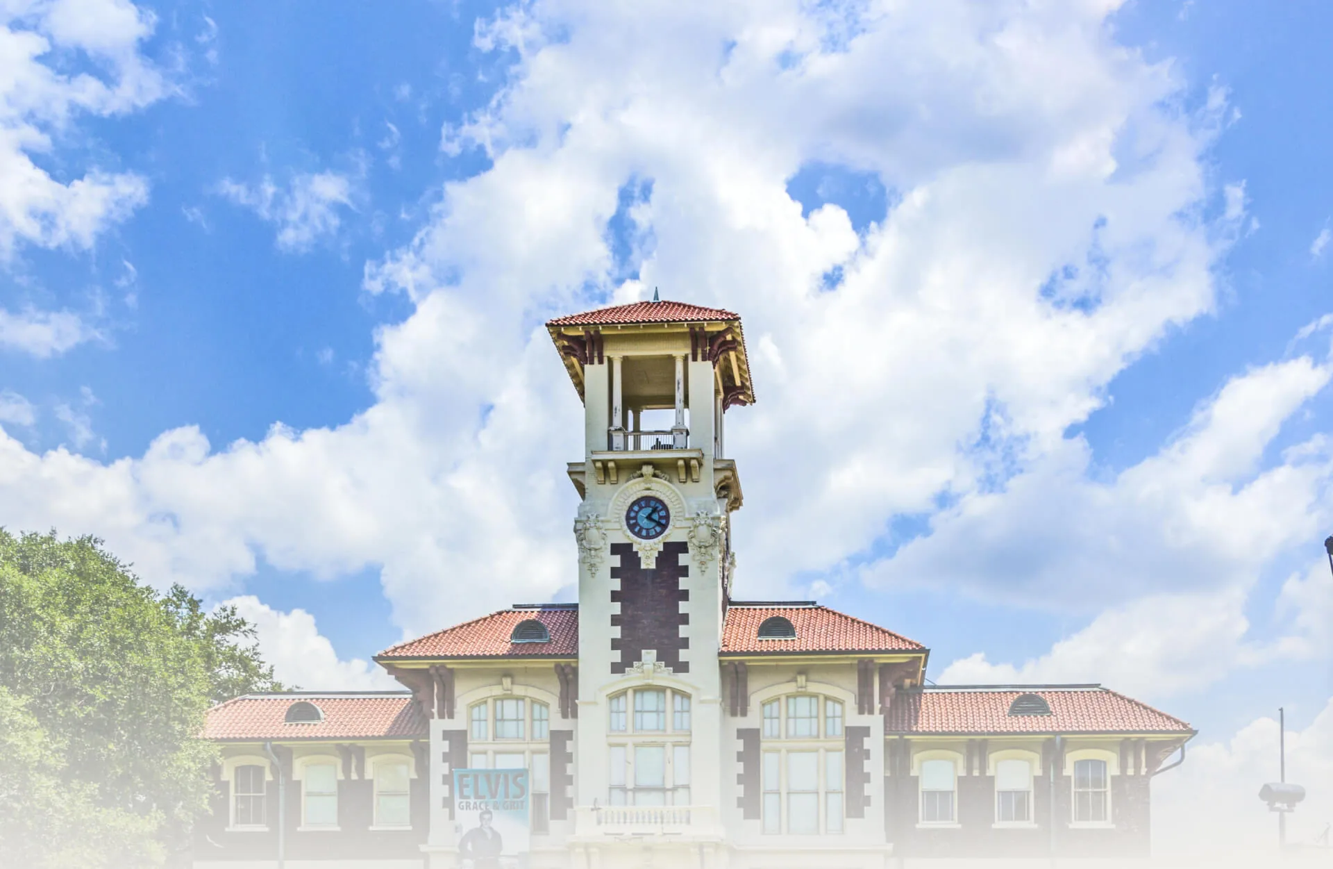 Historic clock tower in Westlake, Louisiana